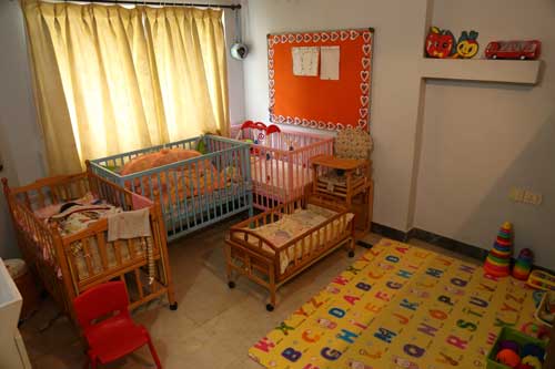 Orange Pre-School infant care room